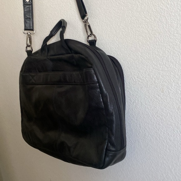 EL PORTAL Men’s Black Premium Leather Briefcase - Picture 7 of 9